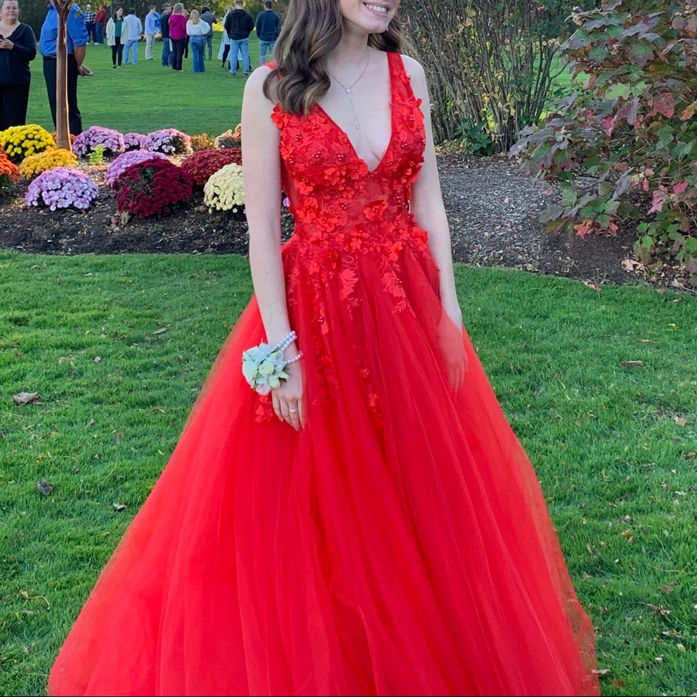 Jovani Red Prom Dress Size 0